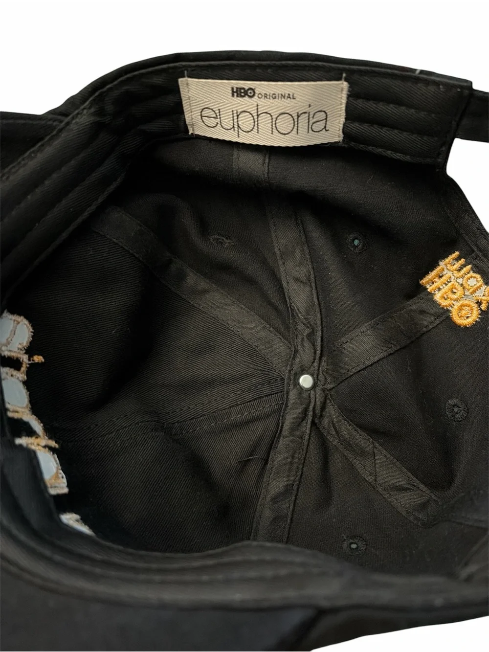 Euphoria Black Distressed Dad Hat